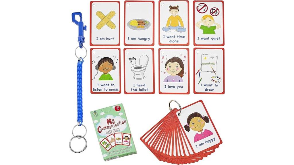 autism communication flash cards