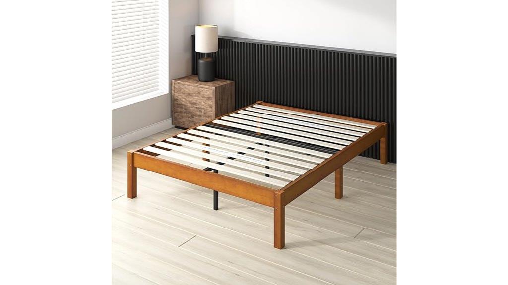bamboo queen platform bed