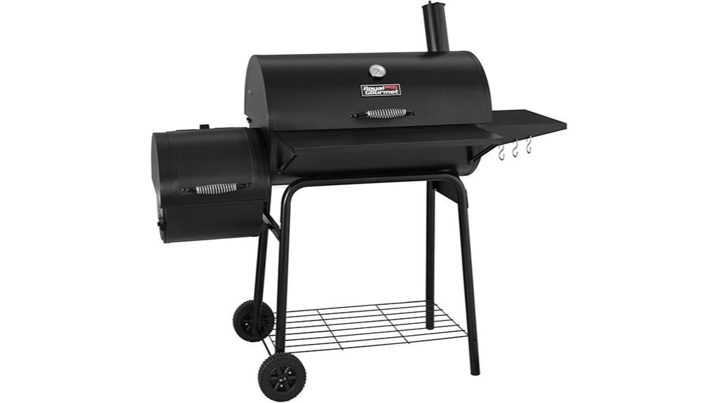 charcoal grill and smoker