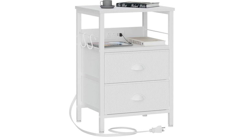 charging station end table