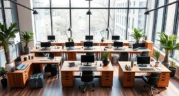 comfortable and productive desks