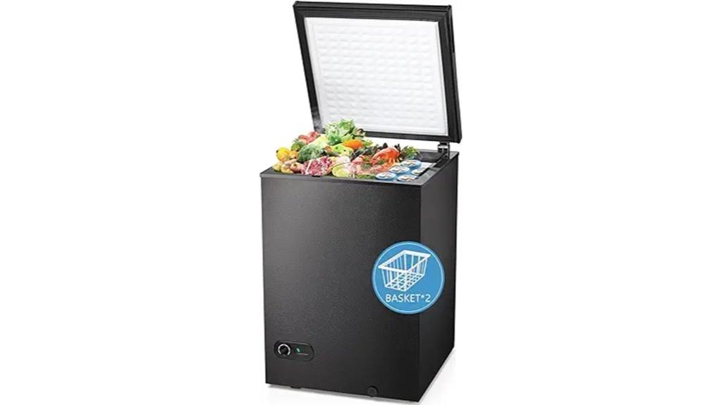 compact chest freezer model