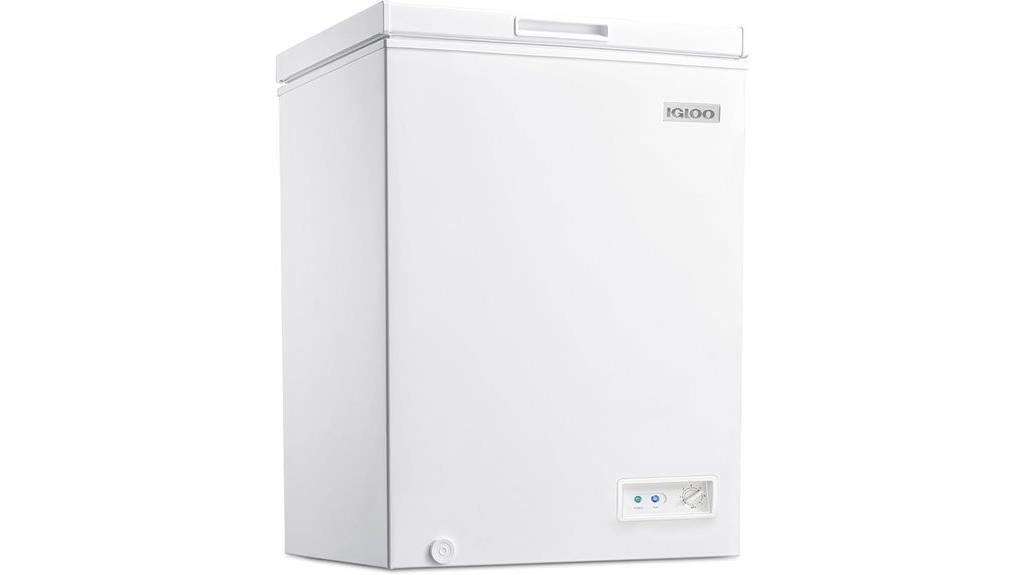 compact igloo chest freezer