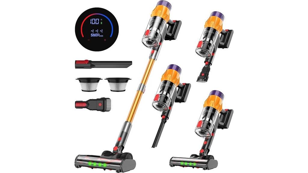 cordless vacuum with display