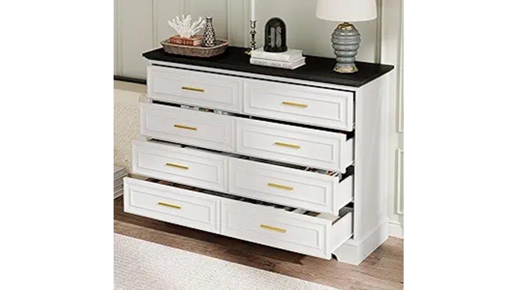 elegant white farmhouse dresser