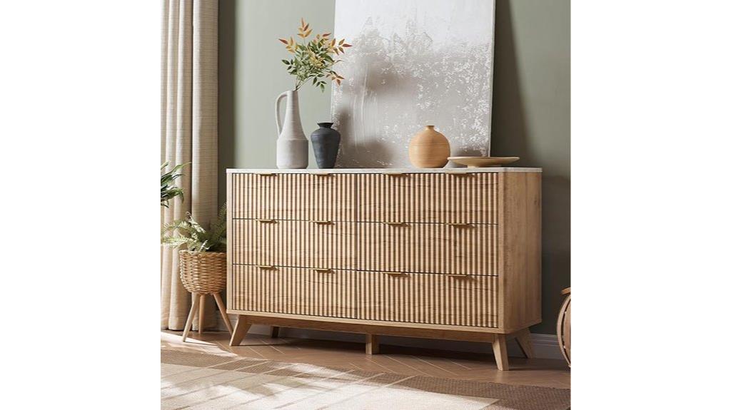 faux marble topped dresser