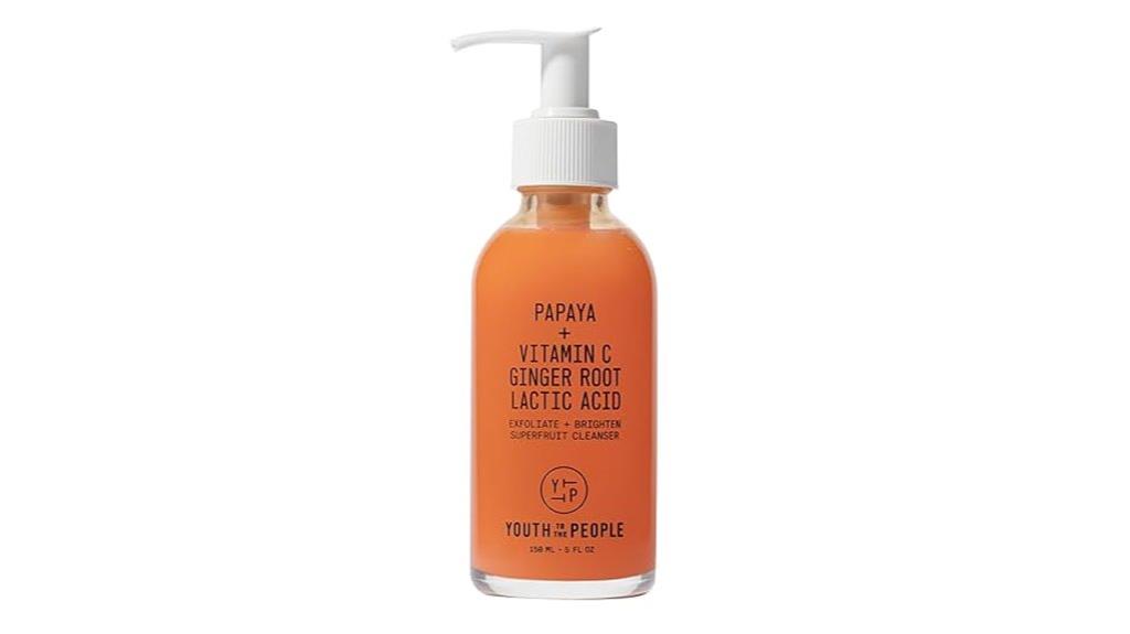 gentle exfoliating facial cleanser