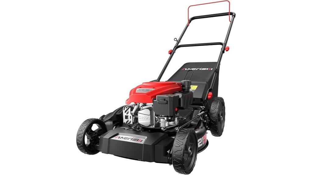 heavy duty gas lawn mower