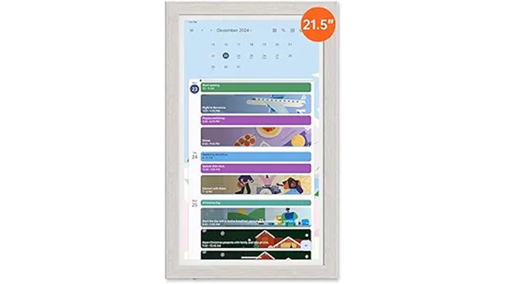 interactive digital calendar display
