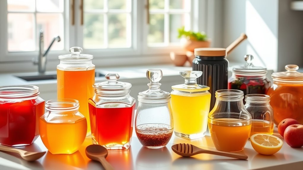 jam and honey jars