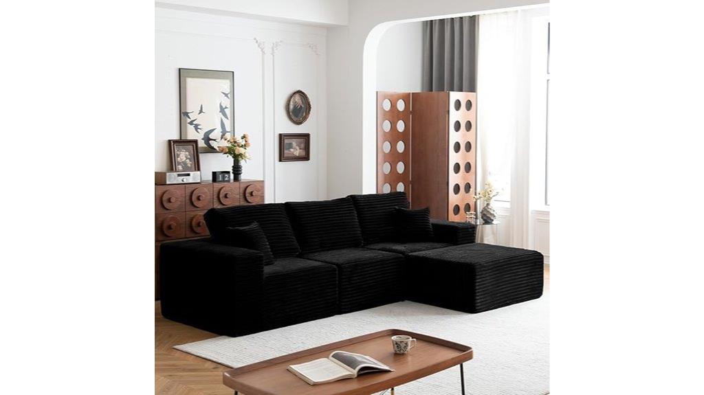 l shaped cloud couch sofa