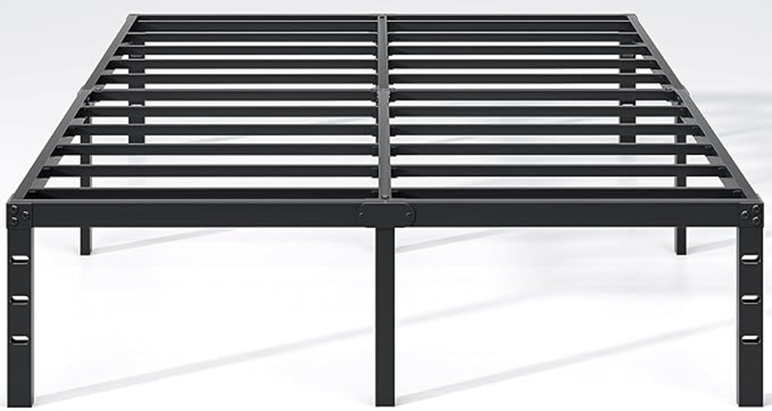 metal bed frame storage