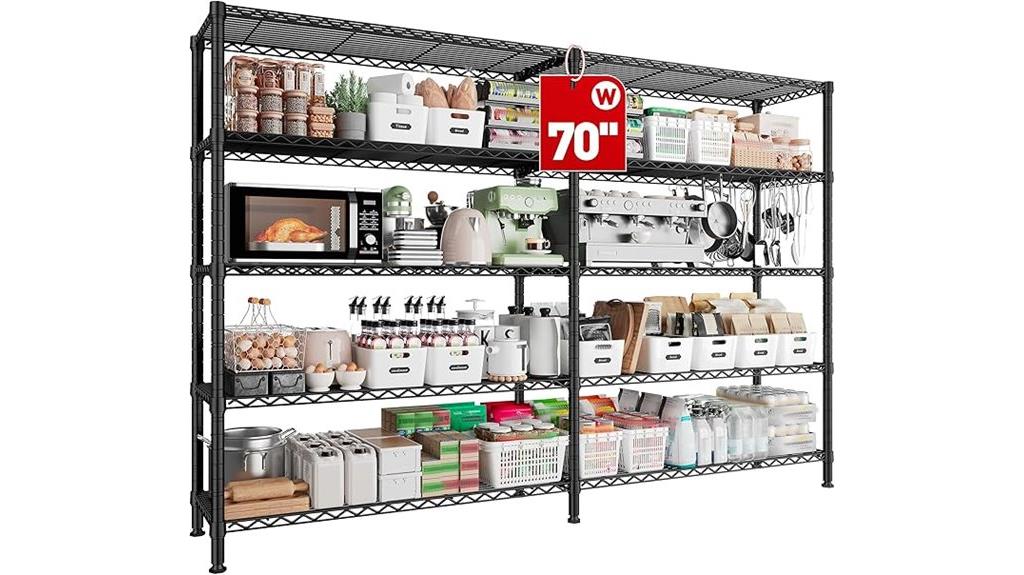 metal shelving unit 5 tier