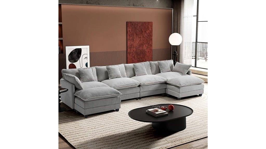 modern u shaped sofa