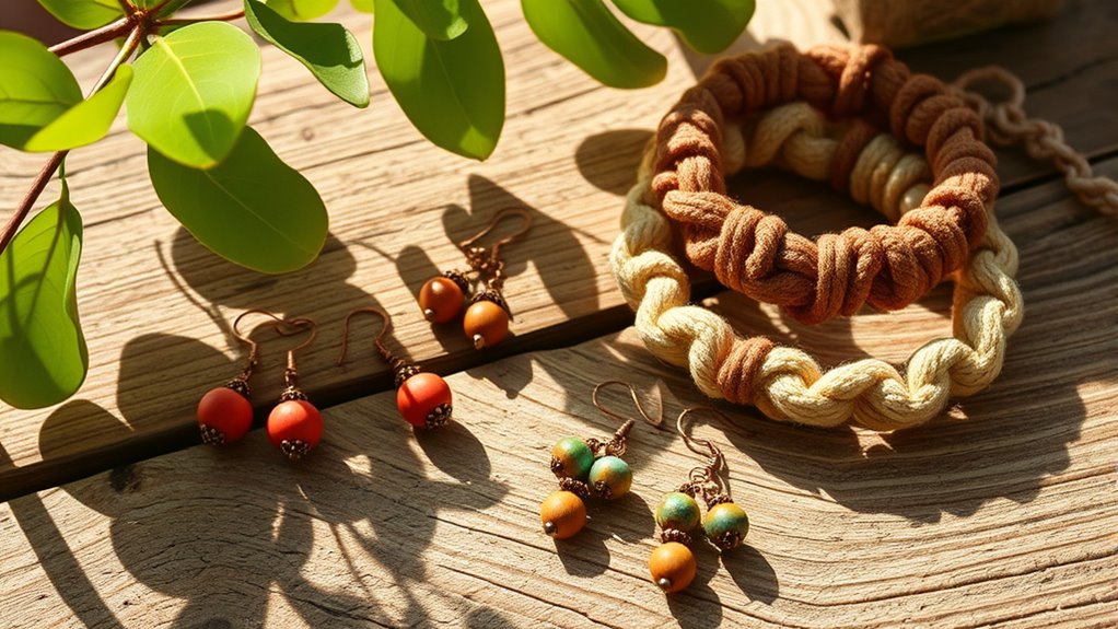 natural fiber handmade jewelry