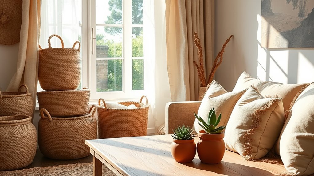 natural fibers home decor