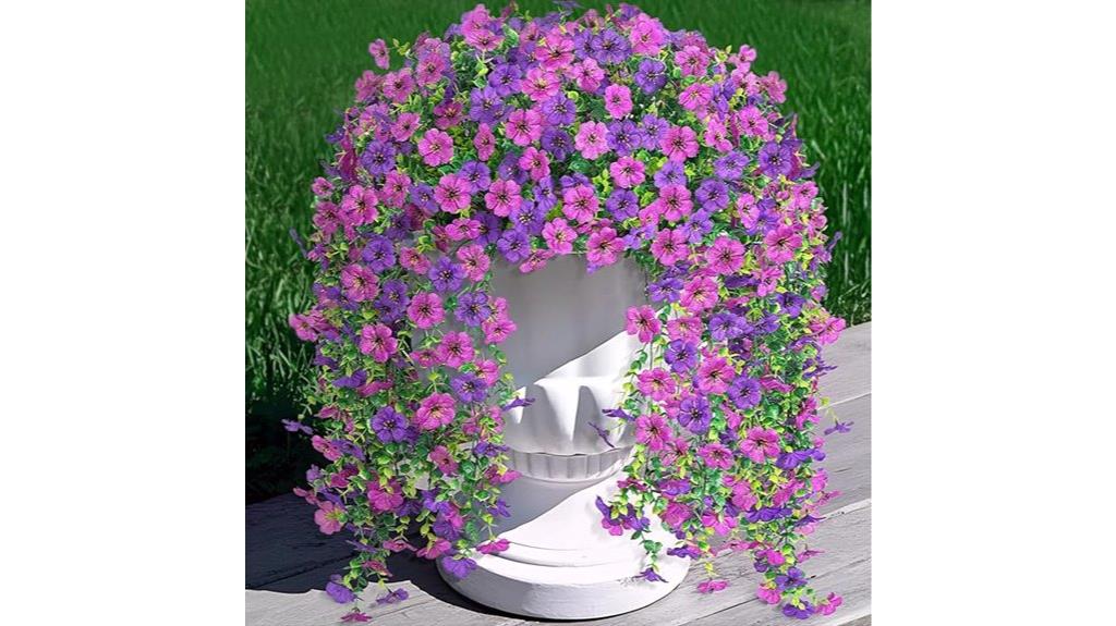 outdoor artificial hanging plants