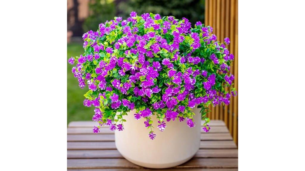 outdoor faux flower bundles