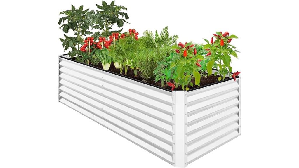 outdoor metal garden bed