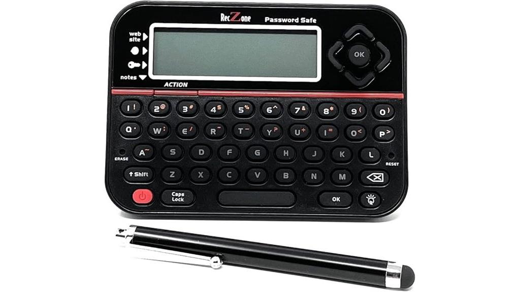 password storage organizer device