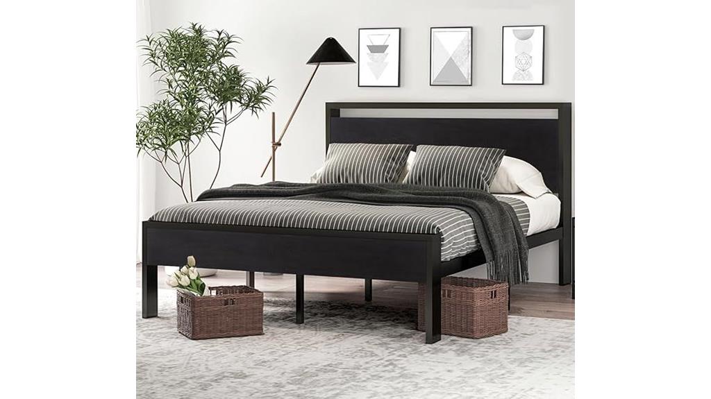 queen size metal bed