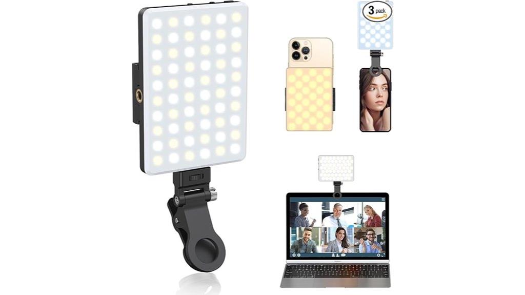 rechargeable led selfie light