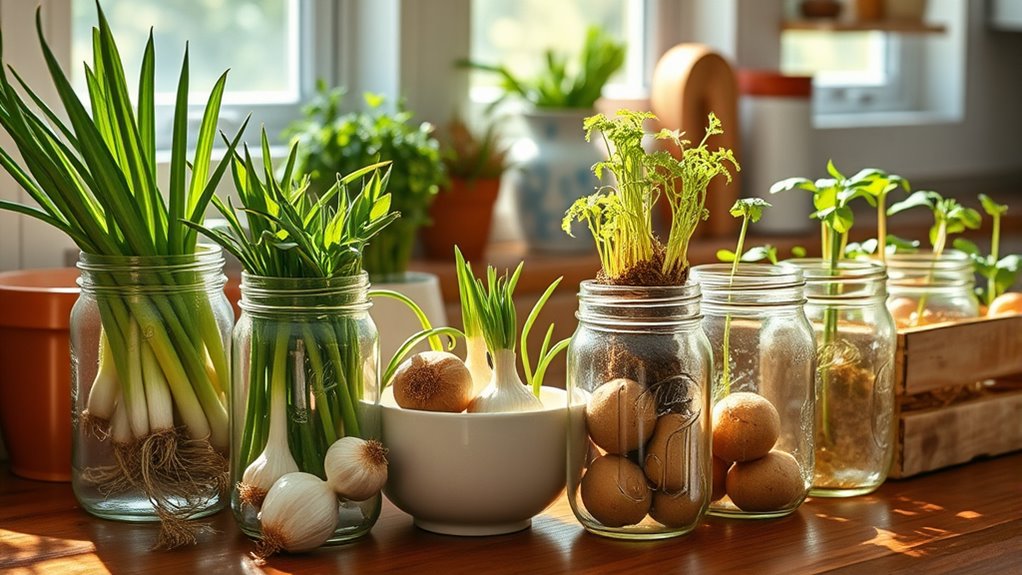regrow vegetables from scraps