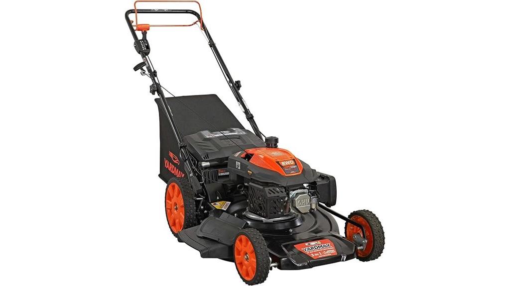 self propelled gas lawn mower