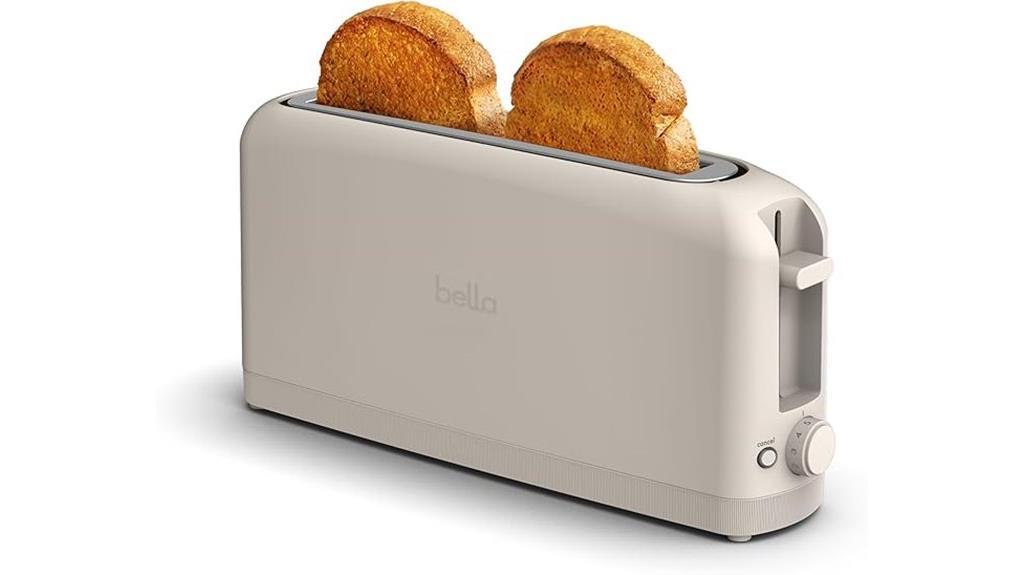 sleek design for toasting