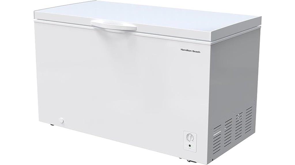 spacious hamilton beach freezer