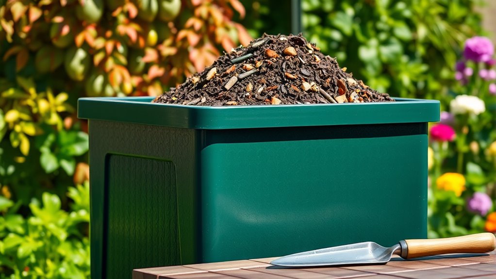 spacious organic waste containers