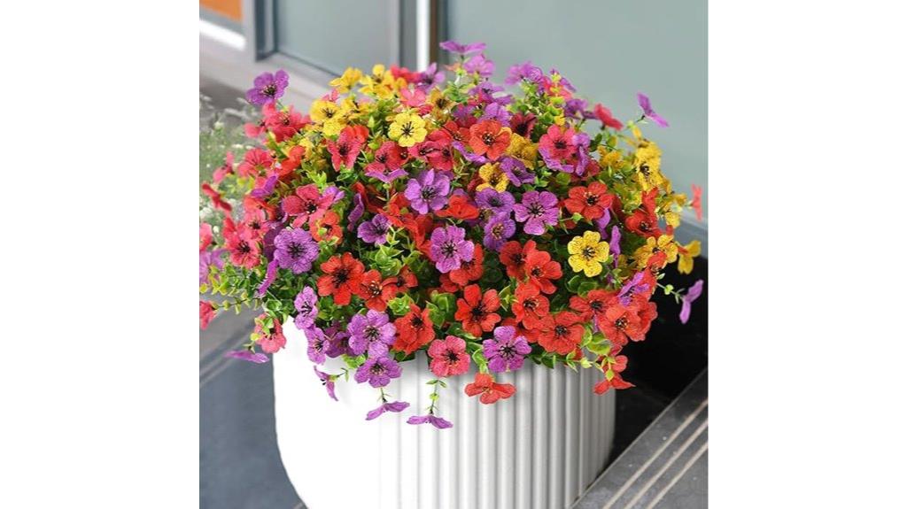spring outdoor faux flowers