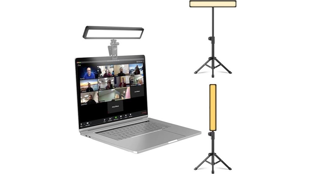 streaming tripod lighting setup