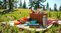 sustainable outdoor dining experience