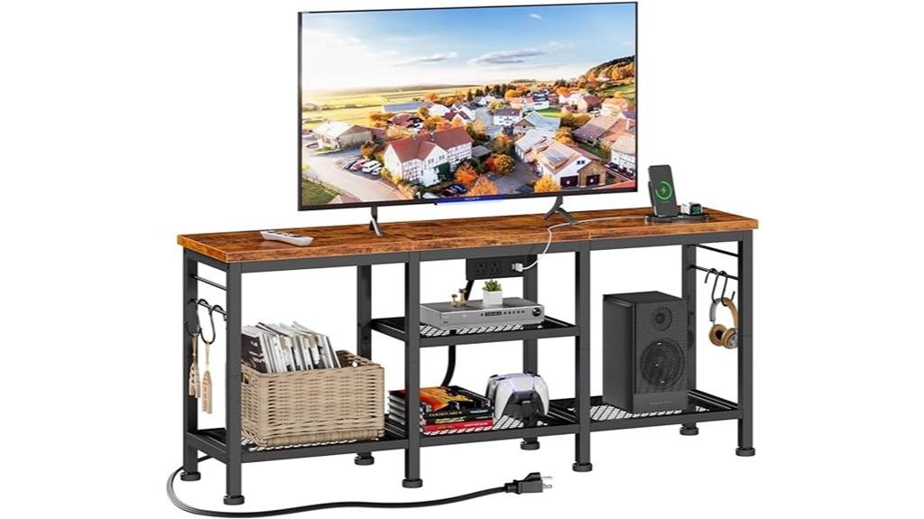tv stand with outlets