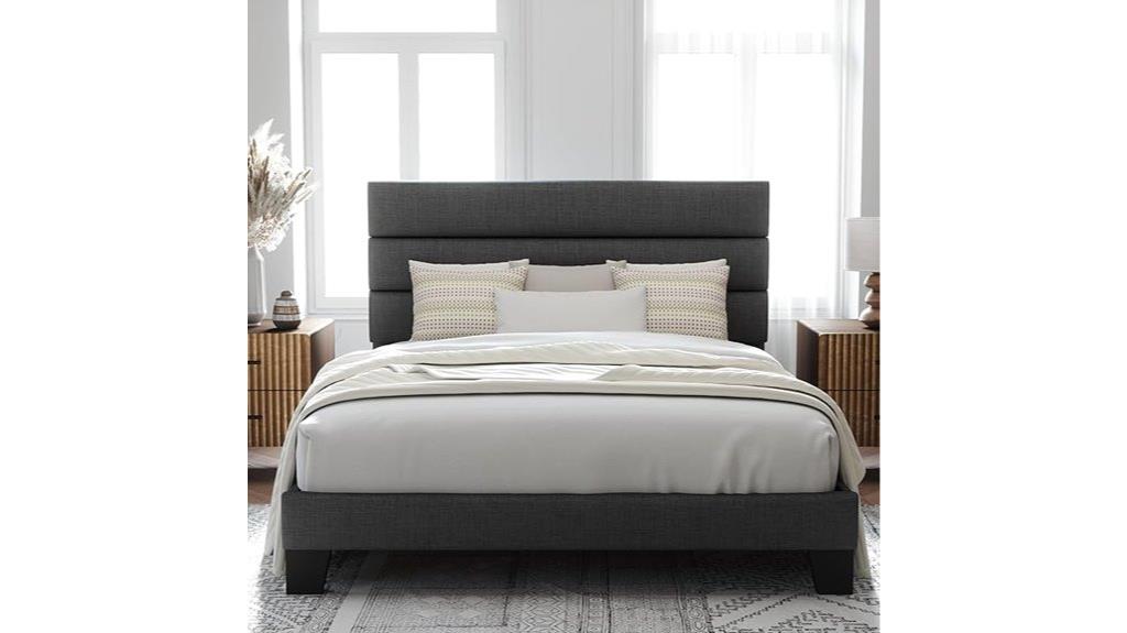 upholstered queen size bed