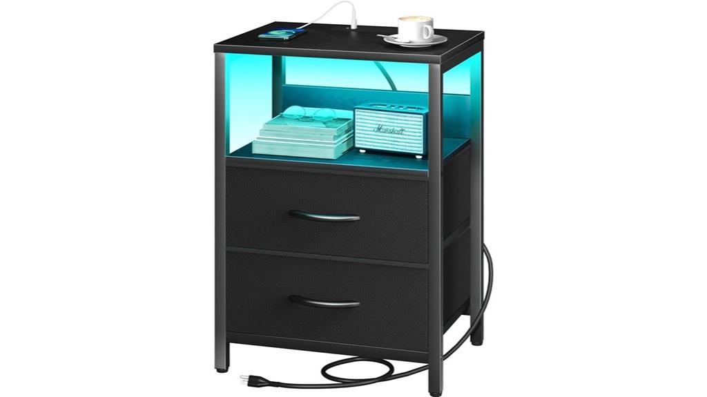 yoobure nightstand with usb