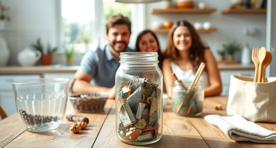 family minimizes waste annually