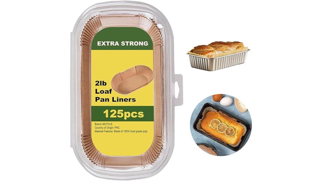 125 non stick parchment liners