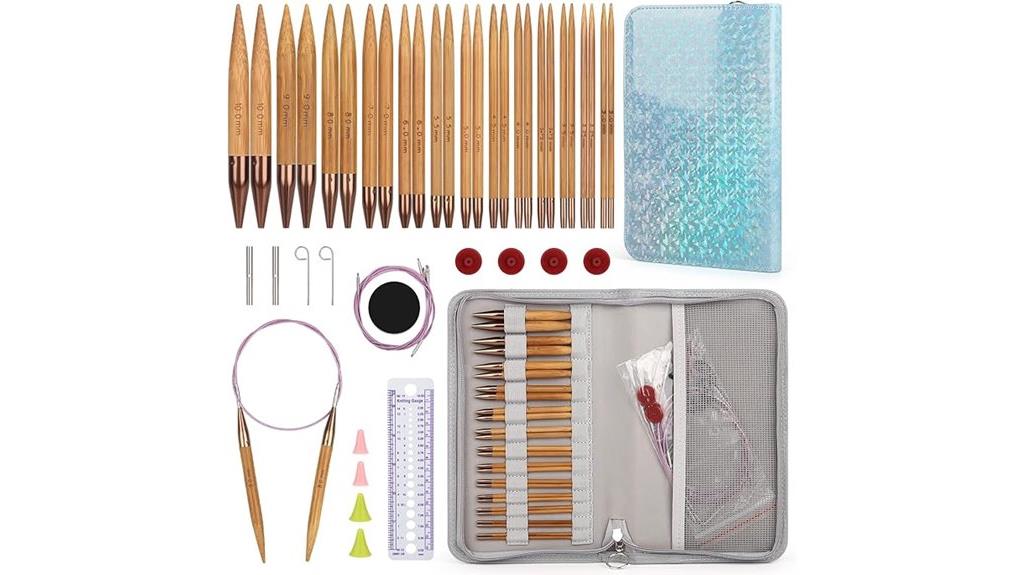 13 pair knitting needle set