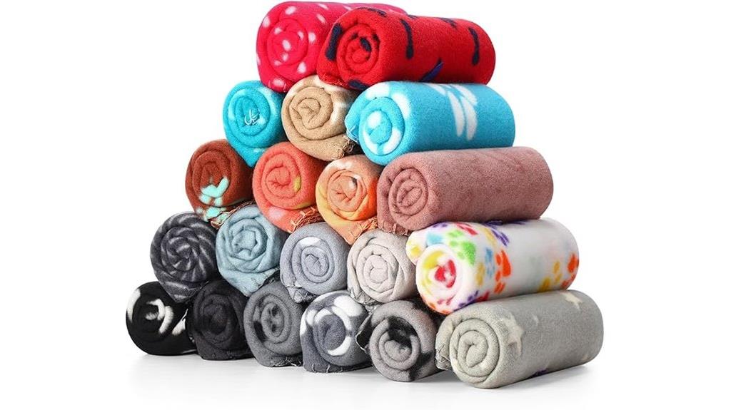 20 piece fleece dog mats