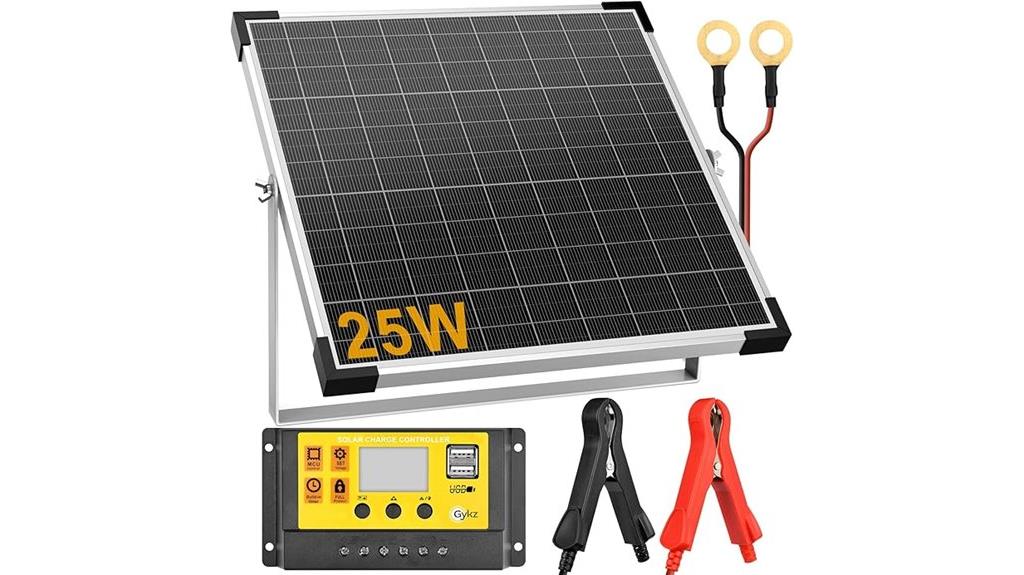 25w waterproof solar charger