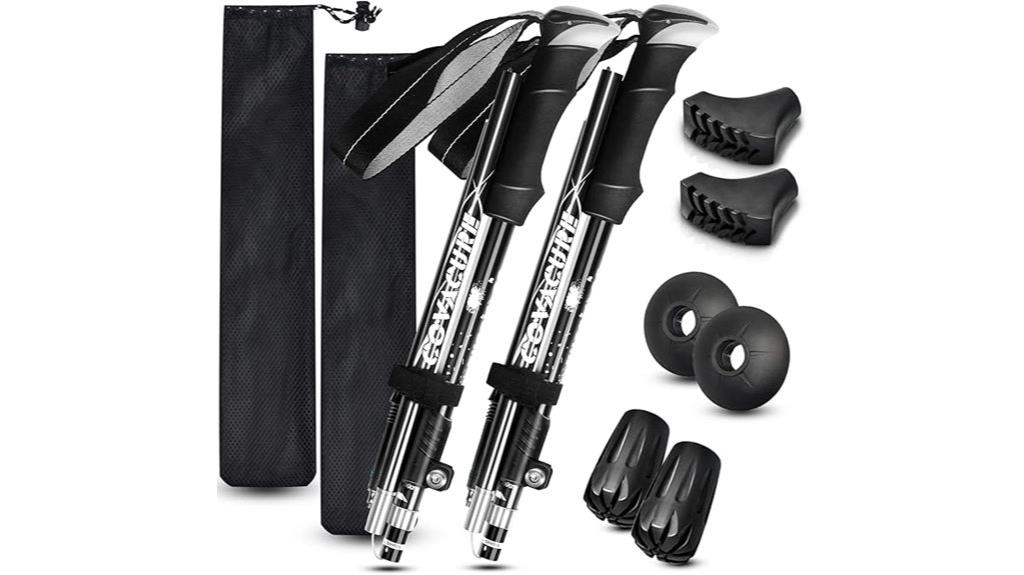 adjustable collapsible hiking poles