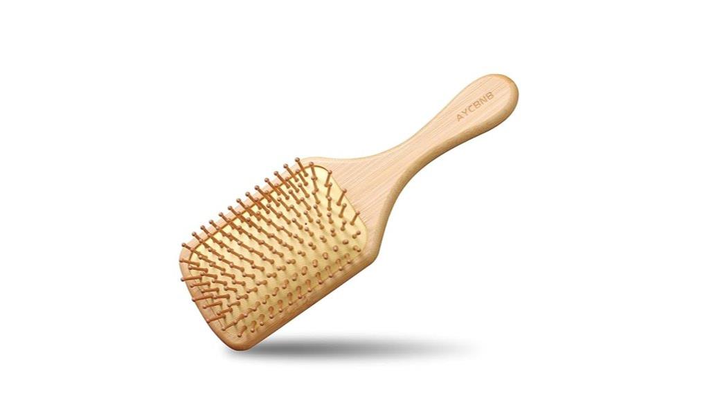 bamboo bristle hairbrush