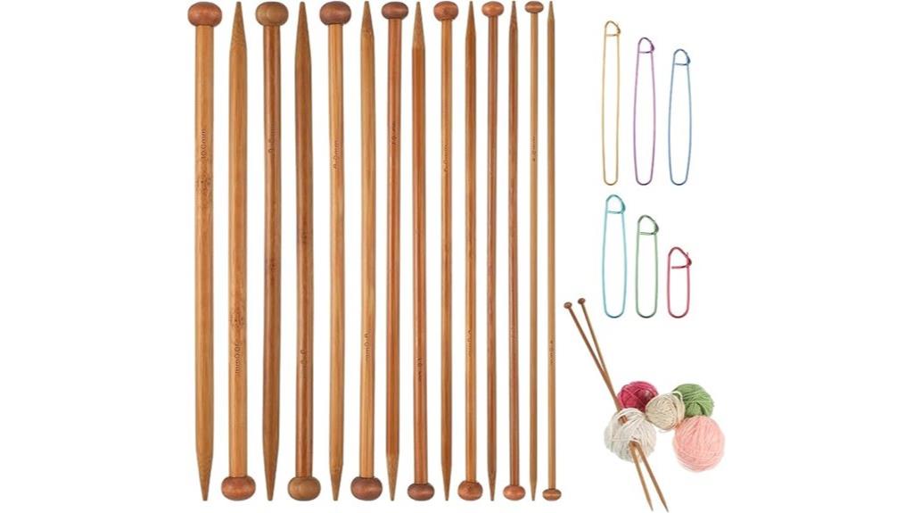 bamboo knitting needle set