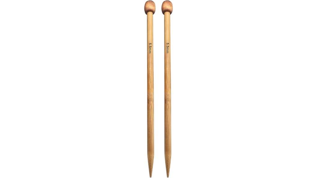 bamboo knitting needles size 9