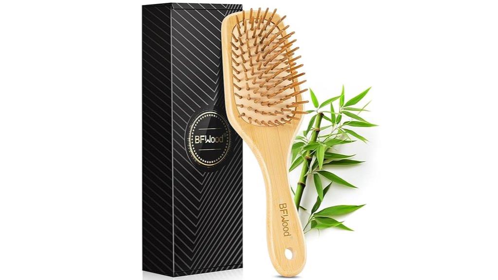 bamboo paddle hairbrush