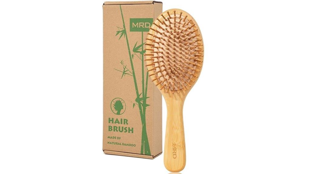 bamboo paddle hairbrush