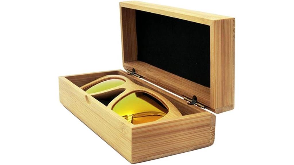 bamboo sunglasses storage case