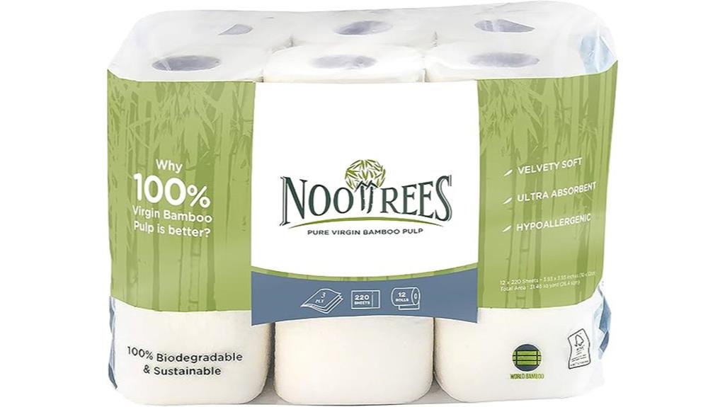 bamboo toilet tissue rolls